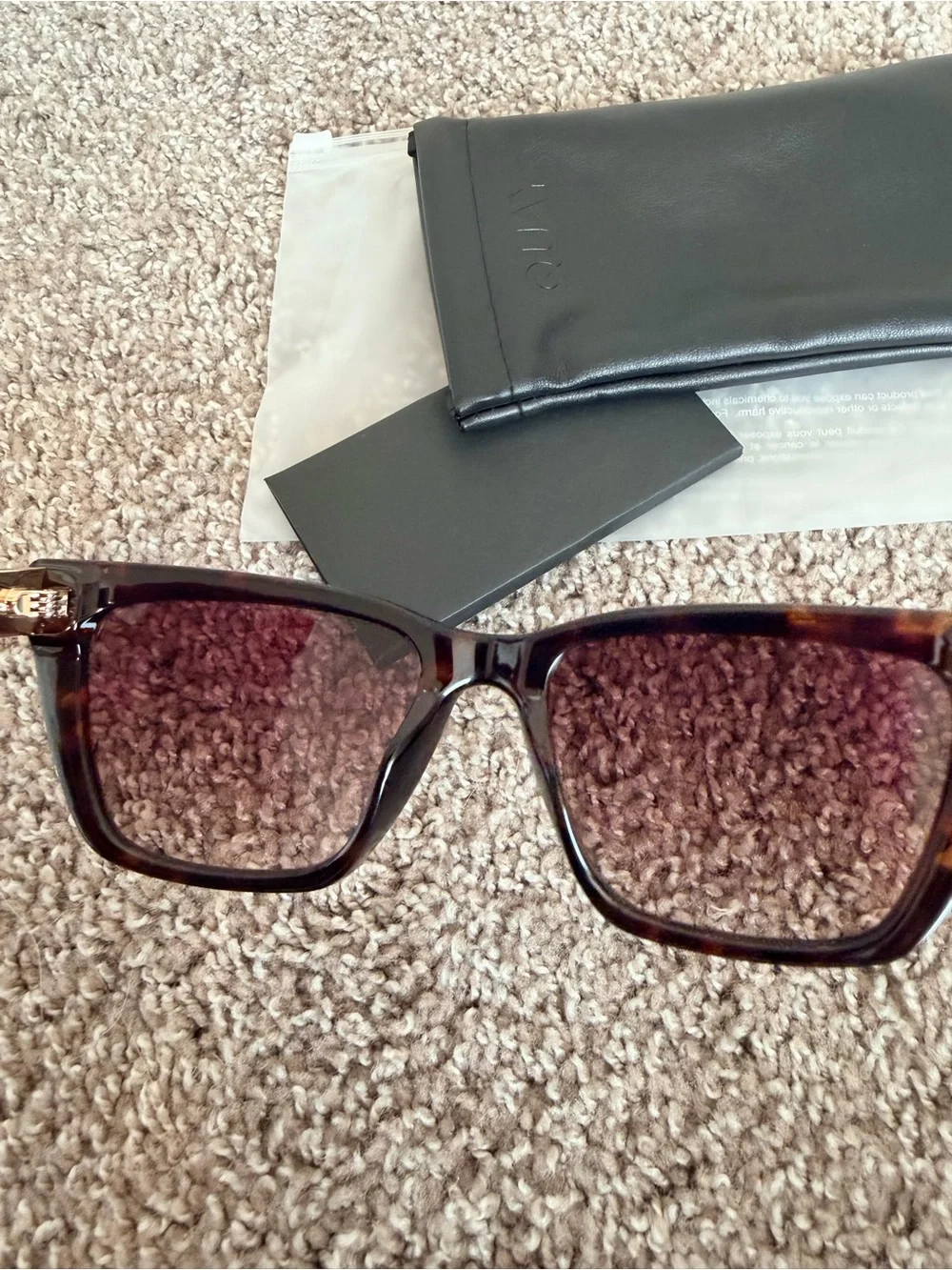 NIB QUAY Call The Shots Remixed Cat eye Sunglasses 43mm with brown lens